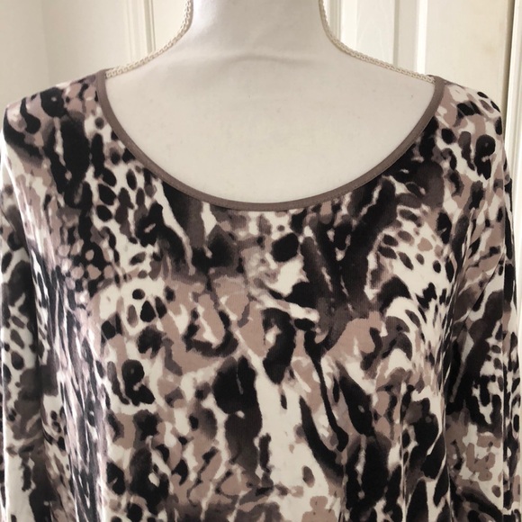 JM Collection Plus Size Three-Quarter-Sleeve - Picture 2 of 7